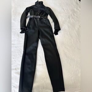 H&M Black Belted Ski Jumpsuit